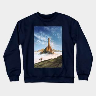 The magic lighthouse in the sky Crewneck Sweatshirt